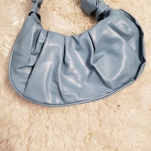Shein light blue leather purse